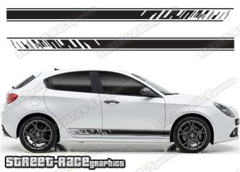Racing stripes 115 - Compatible with Alfa Romeo Giulietta