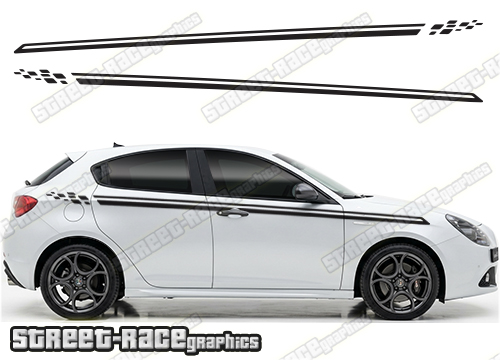Racing stripes 116 - Compatible with Alfa Romeo Giulietta