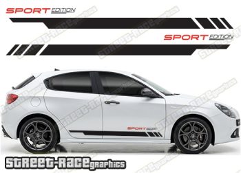 Racing stripes 201 - Compatible with Alfa Romeo Giulietta