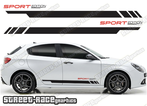 Racing stripes 201 - Compatible with Alfa Romeo Giulietta