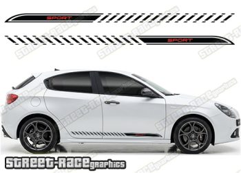 Racing stripes 202 - Compatible with Alfa Romeo Giulietta