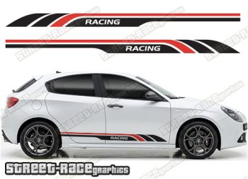 Racing stripes 206 - Compatible with Alfa Romeo Giulietta