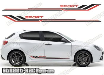 Racing stripes 207 - Compatible with Alfa Romeo Giulietta
