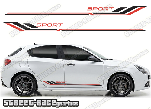Racing stripes 207 - Compatible with Alfa Romeo Giulietta