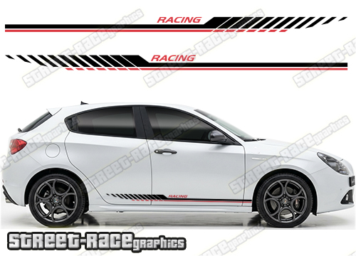 Racing stripes 210 - Compatible with Alfa Romeo Giulietta