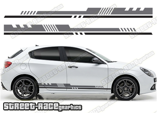Racing stripes 212 - Compatible with Alfa Romeo Giulietta