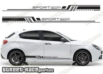 Racing stripes 213 - Compatible with Alfa Romeo Giulietta