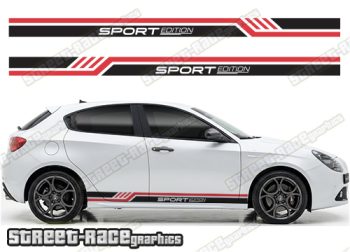 Racing stripes 214 - Compatible with Alfa Romeo Giulietta