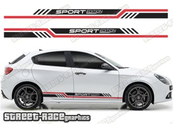 Racing stripes 215 - Compatible with Alfa Romeo Giulietta