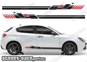 Racing stripes 216 - Compatible with Alfa Romeo Giulietta
