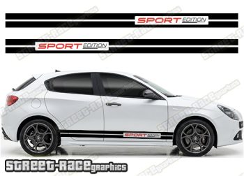 Racing stripes 217 - Compatible with Alfa Romeo Giulietta