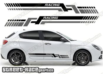 Racing stripes 218 - Compatible with Alfa Romeo Giulietta