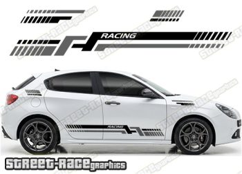 Racing stripes 219 - Compatible with Alfa Romeo Giulietta