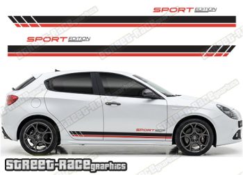 Racing stripes 220 - Compatible with Alfa Romeo Giulietta