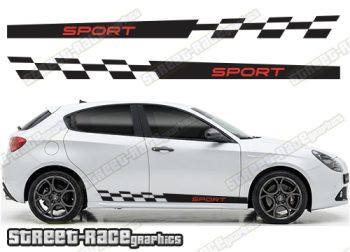 Racing stripes 221 - Compatible with Alfa Romeo Giulietta