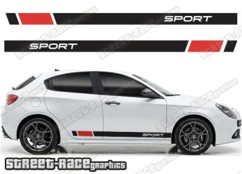 Racing stripes 223 - Compatible with Alfa Romeo Giulietta