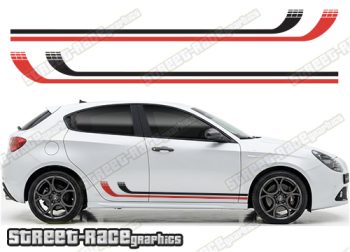 Racing stripes 224 - Compatible with Alfa Romeo Giulietta
