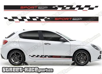 Racing stripes 303 - Compatible with Alfa Romeo Giulietta