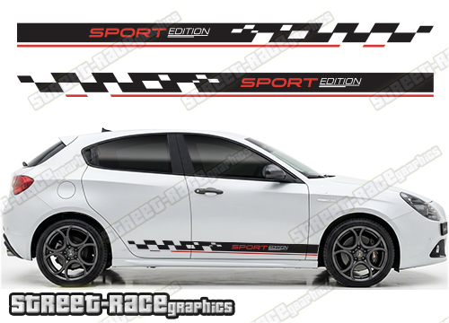 Racing stripes 303 - Compatible with Alfa Romeo Giulietta