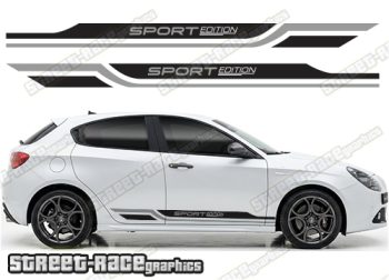 Racing stripes 304 - Compatible with Alfa Romeo Giulietta