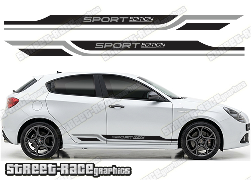 Racing stripes 304 - Compatible with Alfa Romeo Giulietta