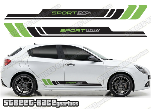 Racing stripes 305 - Compatible with Alfa Romeo Giulietta