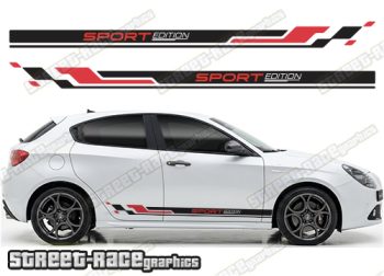 Racing stripes 306 - Compatible with Alfa Romeo Giulietta