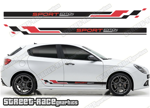 Racing stripes 306 - Compatible with Alfa Romeo Giulietta