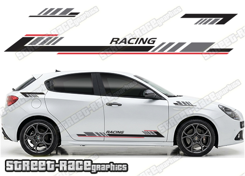 Racing stripes 309 - Compatible with Alfa Romeo Giulietta