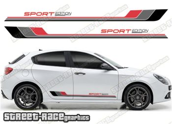 Racing stripes 310 - Compatible with Alfa Romeo Giulietta