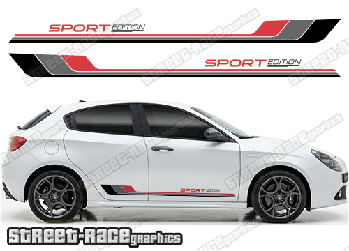 Racing stripes 310 - Compatible with Alfa Romeo Giulietta