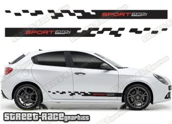 Racing stripes 312 - Compatible with Alfa Romeo Giulietta