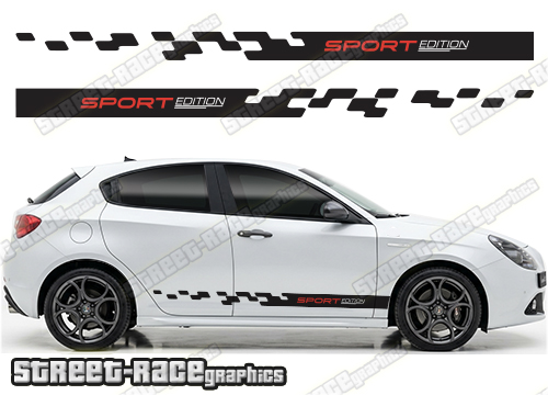 Racing stripes 312 - Compatible with Alfa Romeo Giulietta