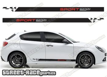 Racing stripes 313 - Compatible with Alfa Romeo Giulietta