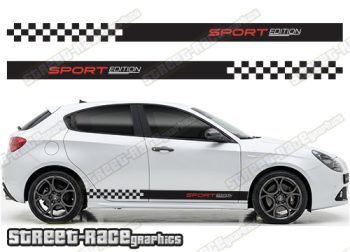 Racing stripes 314 - Compatible with Alfa Romeo Giulietta