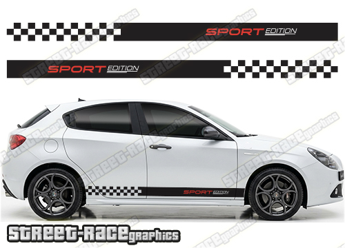 Racing stripes 314 - Compatible with Alfa Romeo Giulietta