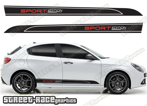 Racing stripes 315 - Compatible with Alfa Romeo Giulietta