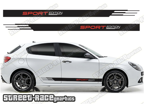 Racing stripes 316 - Compatible with Alfa Romeo Giulietta