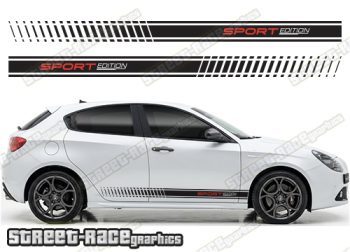 Racing stripes 318 - Compatible with Alfa Romeo Giulietta