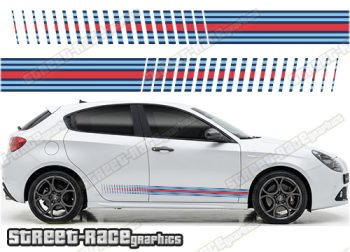 Martini racing stripes 002 - Compatible with Alfa Romeo Giulietta