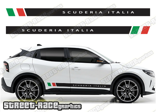 Racing stripes 009 Scuderia Italia - Compatible with Alfa Romeo Junior