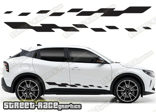 Racing stripes 107 - Compatible with Alfa Romeo Junior