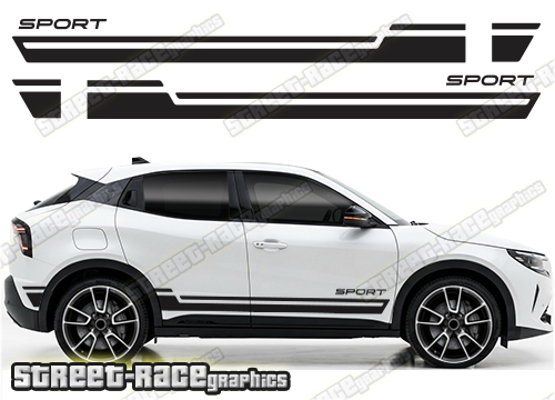 Racing stripes 109 - Compatible with Alfa Romeo Junior