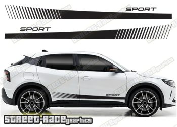 Racing stripes 111 - Compatible with Alfa Romeo Junior