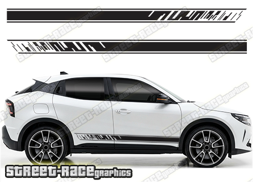 Racing stripes 115 - Compatible with Alfa Romeo Junior