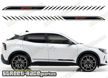 Racing stripes 202 - Compatible with Alfa Romeo Junior