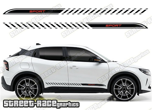 Racing stripes 202 - Compatible with Alfa Romeo Junior