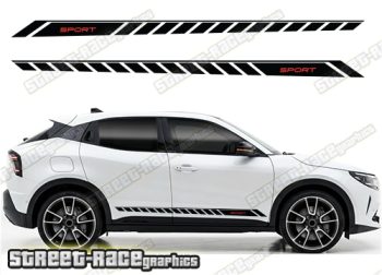 Racing stripes 203 - Compatible with Alfa Romeo Junior