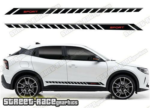 Racing stripes 203 - Compatible with Alfa Romeo Junior