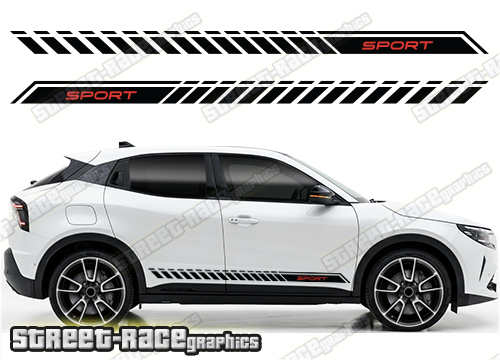 Racing stripes 204 - Compatible with Alfa Romeo Junior